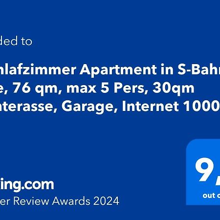 Appartement Janina in S-Bahn Nähe, 76 qm, max 4 Pers, Internet 1000 MBit Gärtringen Exterior foto